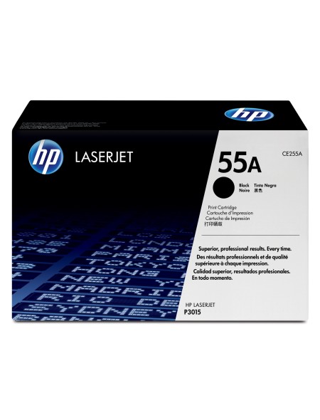 ÷ Tóner original hp ce255a negro 55a 6.000 páginas