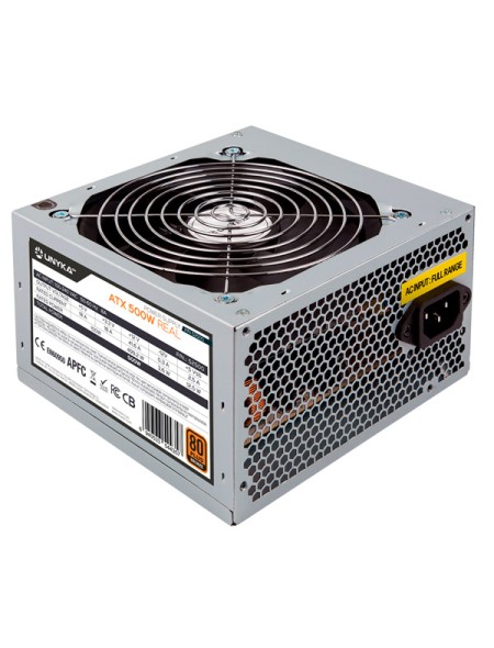 ÷ Fuente de alimentaci?n unykach 500w 52500 80+ bronze apfc activo ventilador 120mm ultra silencio