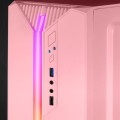 ÷ Caja microatx gaming mars gaming mc-s1 rosa frontal argb ventilador traser frgb ventana lateral sin