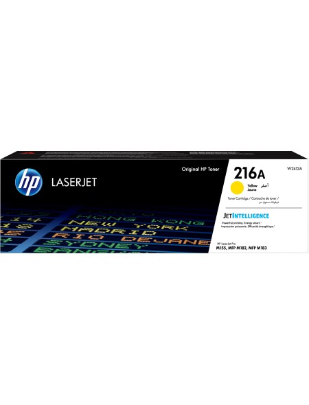 ÷ Tóner original hp w2412a 216a amarillo 850 páginas