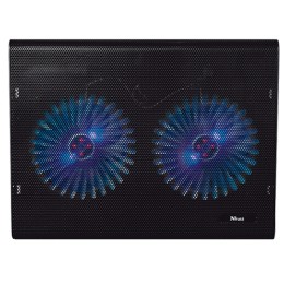 ÷ Base de refrigeracion para portatiles trust  con 2 ventiladores y leds azul hasta 17.3