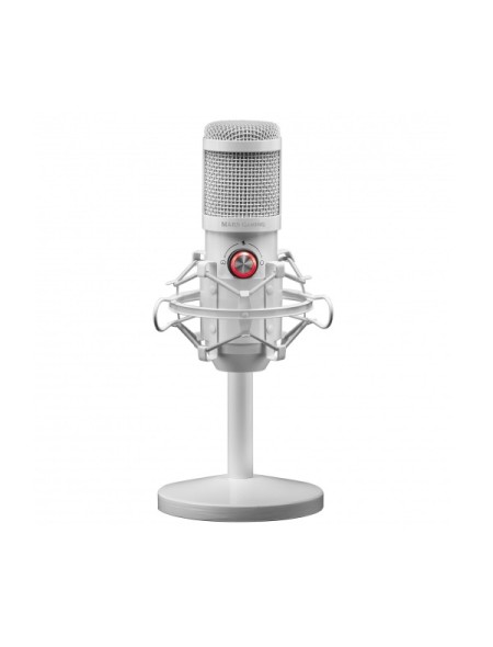 ÷ Microfono profesional mars gaming mmicx white microfono de estudio de alta definicion 96khz adc y do