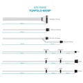 Fuente alimentacion ATX 650w Tooq Apolo / PFC Activo / ATX 2.3 / Negra / TQAPOLO-650SP