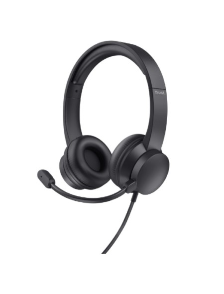 ÷ Headset trust ayda 25088 usb microfono plegable diadema ajustable