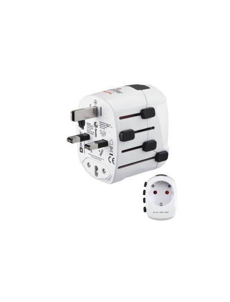 ÷ Adaptador de viaje hama de 3 clavijas hasta 150 paises