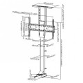÷ Soporte de suelo motorizado equip pantalla 37