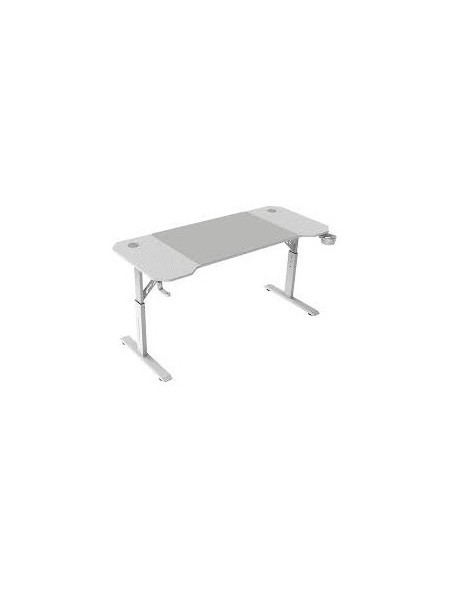 ÷ Mesa mars gaming mgd ergo 140 regulable en altura tablero blanco 140x60 chasis de acero alf. xxl