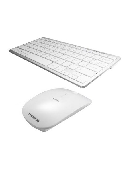 ÷ Teclado y mouse tacens wireless 2,4ghz levis v2 mouse optico 1200-2000 dpi color blanco teclado 