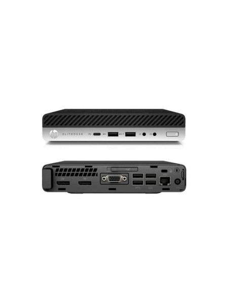 Ordenador Reacondicionado MINI HP Elitedesk 400 g3 / i5-6th / 8Gb / 256Gb NVME / Win 10 Pro / Grado A / Sin cable trébol